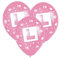 Hens L Plate Pink Balloons (Pack of 6) (XA991450)