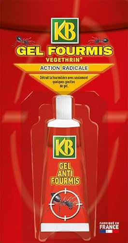 KB KTUBFOU - Anti-Fourmis Tube Gel 20 g - Matière active à base de plante - Elimine radicalement et durablement les fourmilières et fourmis noires - Efficace à très faible dose - Fabriqué en France
