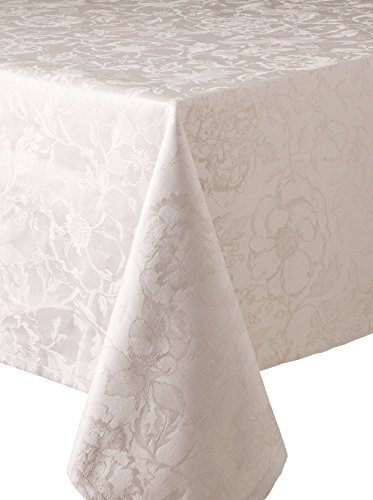 Garnier Thiebaut Mille Charmes Tischdecke, 71 von 180,3 cm Taupe, 100% Zweilagiges Twisted Baumwolle