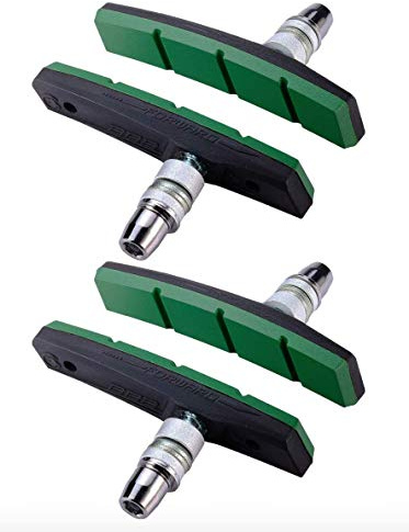 BBB Cycling VeeStop Bike Bremsbacken, kompatibel mit V-Bremssystemen, 2 Paar (4 insgesamt), BBS-04