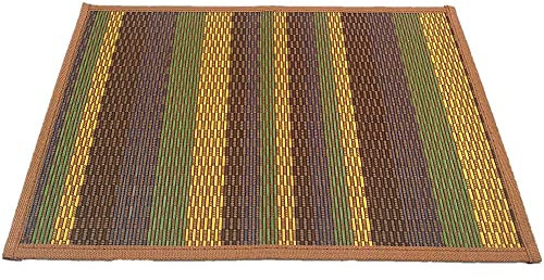 Solagua Salvamantel de Bambú Individual Pack de 6 Manteles Enrollables Antideslizantes y Antimanchas (30 x 45 cm, Art.232)