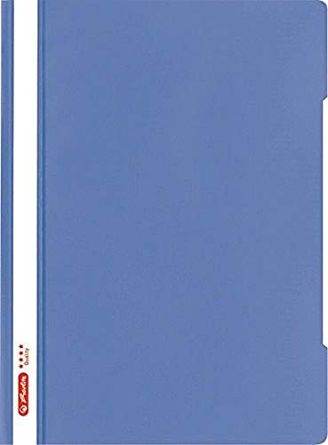 Herlitz Schnellhefter quality A4, Kunststoff, hellblau, 10 Stück