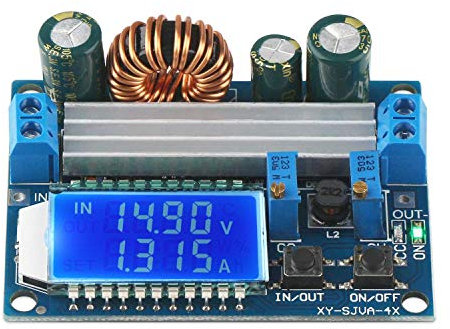 ARCELI Buck Boost Converter Display, Buck-Boost Board DC 5.5-30V 12v a DC 0.5-30V 5v 24v regolabile Tensione di corrente costante Step UP Down Voltage Regulator 3A 35W Modulo di alimentazione