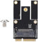 Simlug Adattatore M.2 NGFF a Mini Adattatore PCI-E Notebook Wireless WiFi Adattatore PCI Wireless Express per Scheda di Rete Bluetooth