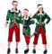 JESOHO 6 Piece Unisex Elf Costume Set, Men's & Women's Cosplay Party Fancy Dress, Christmas Outfit (XL)