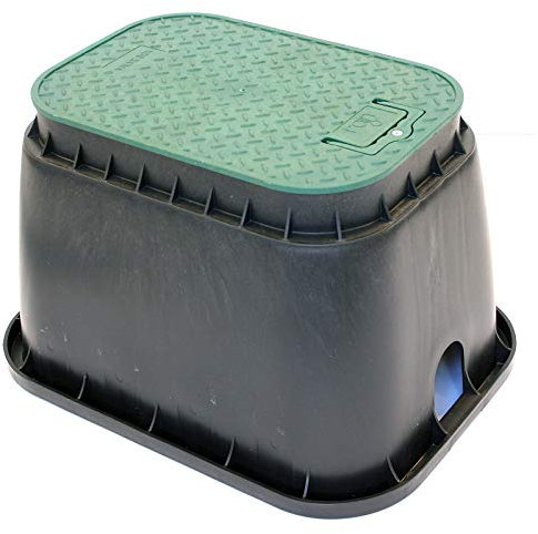 RAIN Ventilschacht Standard - Ventilbox Ventilkasten Verteilerkasten für bis zu 4 Magnetventile, Wetterbeständige Schutzbox für Bewässerungssysteme, UV-beständig, Frostsicher