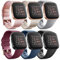 Oumida 6 Pack Kompatibel für Fitbit Versa 2/Versa/Versa Lite Armband, Silikon Sport Klassisch Ersatzarmband (A, L)