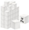 50pc Geschenkboxen mit Deckel, 10x10x10cm, Kraftpapier-Geschenkboxen zum Basteln, Papp-Brautjungfern-Vorschlagsboxen, Einfache Montageboxen Weiß