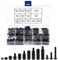 YIXISI 280 Stück M3 Nylon Male-Female Hex Spalte Standoff Spacer Schraubenmutter Sortiment Kit, für Platine Reparatur Zubehör, Schwarz