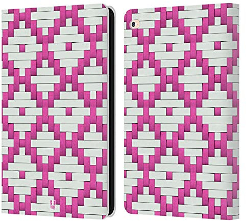 Head Case Designs Diamante Patrones de Tejido de Papel Carcasa de Cuero Tipo Libro Compatible con Apple iPad Air 2 (2014)