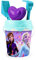 Smoby 862141 Frozen Eiskönigin Strandeimer mit Zubehör, Maße: 17 x 17 x 35 cm, inkl. Eimer, Sieb, Schaufel, Rechen und Form. Ab 18 Monaten
