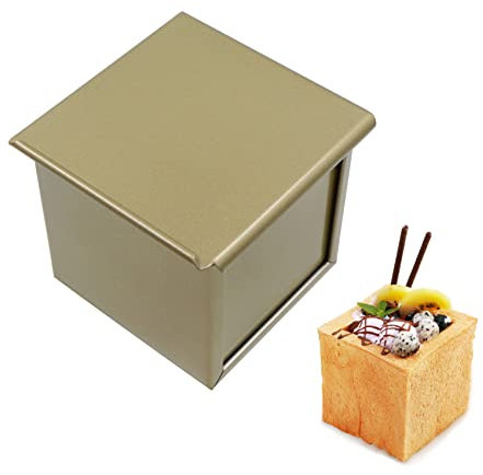 Brotkasten Brotbox Kartoffel Aufbewahrungsbox Loaf Pan - Großer Knäckebrot Box aus Metall mit Deckel, Brotaufbewahrungsbox Bread Box, Brot und Kekse Lange Aufbewahren und Trocken Halten 10 * 10 cm