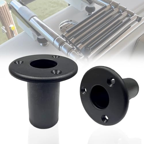 Folding Pontoon Ladders Insert Plugs - 1 Boat Yacht Hook Extra Cup Mount Replace Accessories for Telescoping Ladder Tube, 2 Pcs