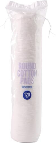 DIVCHI Weiche runde Wattepads, 240 Stück (2 Packungen mit je 120 Stück) – Make-up-Entferner Reinigungspads