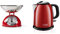 Nedis - Bilancia da Cucina - Analogico - Acciaio Inossidabile - Ciotola Rimovibile - Rosso & Russell Hobbs Bollitore acqua elettrico, 1 L, 2400 W, Compatto, 3 Tazze, ebollizione rapida