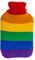 itsisa Wärmflasche Regenbogen Pride, 2 l mit Strickbezug - Bettflasche, Wärmekissen