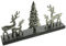 FRANK FLECHTWAREN Board Rentier & Tanne, Mangoholz, schwarz, Aluminiumguss, möbelschonende Kunststoffnoppen Maße: 38 x 6 x 21 cm, Stillvoll, vielseitig einsetzbar