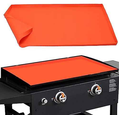 71,1 cm Grillmatte für Blackstone Grill, extra groß, lebensmittelechtes Silikon, Grillmatte, Schutzhülle für Blackstone Kochzubehör (nicht passend für 71,1 cm XL und Pro Serie) (71,1 cm Silikon,