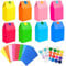 Papiertüten, 40 Stück Papiertüten Bunt Geschenktüten mit 48 Aufkleber, Candy Tüten zum Verpacken von Geschenken, kindergeburtstag, Hochzeit, Giveaways, Party