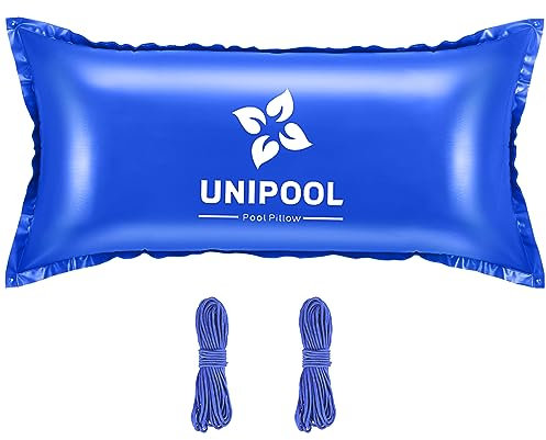 Poolkissen für oberirdischen Pool, 1,2 x 2,4 m, Winterize Pool-Abdeckungskissen, ultradick und langlebig, widerstandsfähig, 0,4 mm PVC-Material, Pool-Luftkissen zum Überwintern (6 x 5 m Seil)