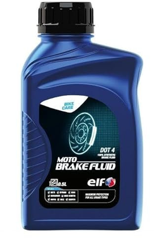 TERAM LOISIRS Bremsflüssigkeit, kompatibel mit Elf Moto Brake Fluid Dot 4, hohe Leistung, 0,5 l, Frankreich