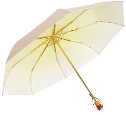 Paraguas Mujer Sombrilla Plegable Manual De Tres Pliegues, Sombrilla Plegable De Doble Capa, Sombrilla Antiultravioleta Paraguas Antiviento (Color : B)