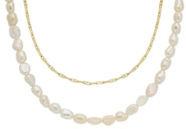 Fossil Damen-Halskette Heritage Gold aus Edelstahl, JF04728710