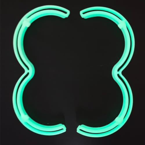 Avata 2 Propellerschutz Bumper,Schutzring für DJI Avata 2,Drohne stoßfest Aufprallschutz Zubehör (Leuchtender Rand)