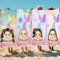 Qiqumax Personalisiert Strandtuch Mit Namen, Meerjungfrau Personalisiert Handtuch Badetuch Mit Namen Meerjungfrau Mikrofaser Strandtuch Groß 100x200cm Badetuch Für Kinder (1,80 x 150 cm)