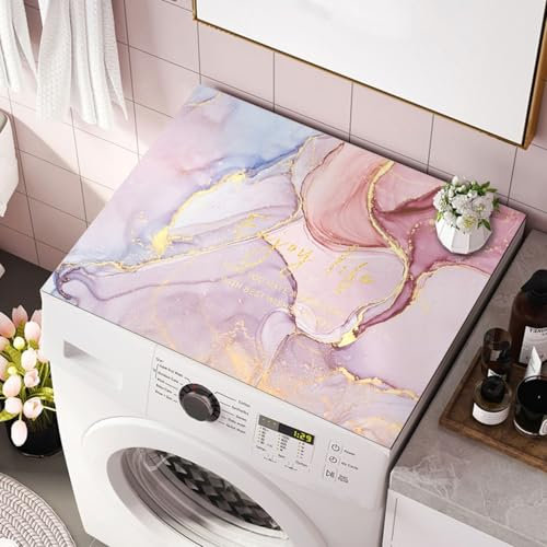 Ahhzyys Alfombrilla para lavadora, funda antideslizante, alfombrilla para lavadora, alfombrilla para frigorífico, protección contra el polvo
