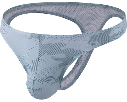 Summer Code Herren G String Tanga Männer Low Rise Micro Mesh Tanga Unterwäsche T-Back Unterhose mit Stretch, Grün, XL