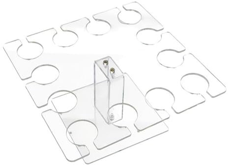 Clear Acrylic Champagne Holder - Modern Champagne Flute Holder - Acrylic Champagne Glass Holder Stand Hold Flute Stand Cocktail Stand for 12 Cups