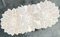 Tischläufer Bestickt 30x70 cm oval Organz Schneeweiß für kommode (30x70 oval)