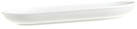 Amosfun Piatto da Portata in Ceramica Forma Ovale Piatto Multiuso per Pesce al Vapore per Cene Feste Ristoranti