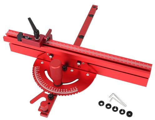 Adjustable Mitre Gauges for Table Saws Mitre Gauges Fence Aluminium 15 Stops Woodworking Table Saws Mitre Gauges