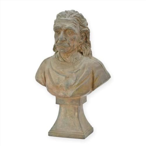 Moritz Albert Einstein Büste aus Bronze | Hochwertige Skulptur | 33 cm Höhe | Detaillierte Handarbeit | Wissenschaftler-Dekoration | 4,8 kg | Zeitloses Design für Sammler