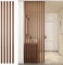 Holzlatten-Wandtrenner, Raumteiler, modernes schlichtes Design für Wohnzimmer, Restaurant oder Büro, vom Boden bis zur Decke, hohle Dekorsäule, 5-teiliges Set (Holz, 120 cm)