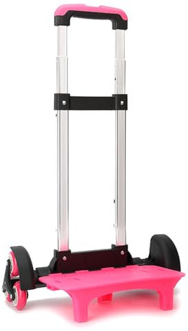 uikios 6 Rollen Rucksack Trolley Faltbarer Trolley Wagen mit Teleskopgriff Gepäck Reise Handwagen für Schultaschen Rucksack