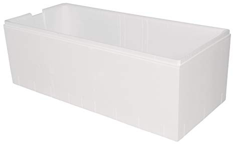 Calmwaters® Wannenträger 180 x 80 cm Original, Passend für Rechteck-Badewanne 180x80 cm, Styroporträger, Schall- und wärmedämmend, Direkt verfliesbar, Badewannenträger in Weiß, 03AX3360