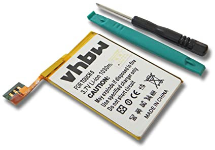 vhbw Batterie Compatible avec Apple iPod Touch A1509 Lecteur de Musique MP3 (1030mAh, 3,7V, Li-ION)