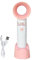 mivceklw Mini Bladeless Handheld Fan, Usb Rechargeable Cooling Fan With Detachable Base, Quiet Portable Ventilator For Travel, Workplace, School, And Eyelash Extension Care, 19 * 7.6 * 6cm