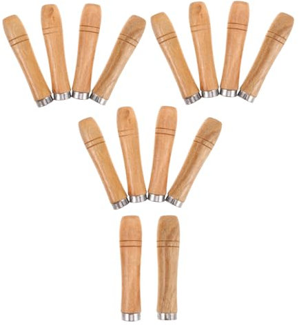 UPKOCH 14 Piezas Mango De Bifurcación De Barbacoa Manijas Accesorios De Barbacoa Herramientas De Parrilla Tenedor De Barbacoa Mango De Horquilla De Parrilla Para Reemplazo Beige Planchar