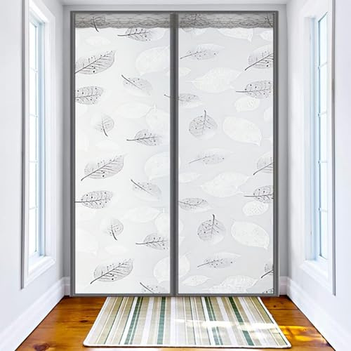 Rideau de protection thermique pour portes, Rideau Isolant Hiver Anti-Froid pour Portes Imperméable,Fermeture Automatique,pour Balcon Bain Salon
