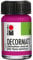 Marabu 14010039014 - Decormatt Acryl Magenta 014, 15 ml, samtmatte Acrylfarbe auf Wasserbasis, cremig und farbintensiv, speichelfest, wetterfest, zum freien Malen und Schablonieren