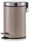 Zeller Present 3 Litre Metal/Stainless Steel Pedal Bin, Matt Taupe