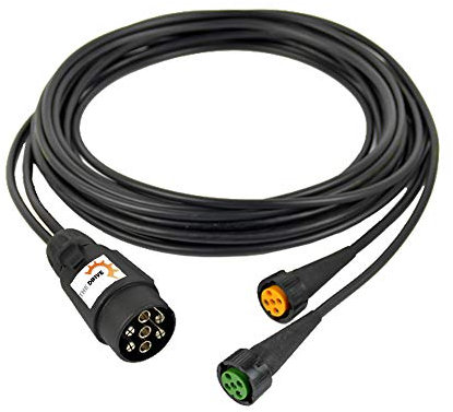 The Drive -14294/4- Anhängerkabel 4m - 7-polig Stecker - Kabelbaum mit Bajonettverschluß