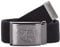 2Stoned Stoffgürtel Canvas Belt Schwarz, Matte Schnalle Geprägt, 4 cm breit für Damen und Herren