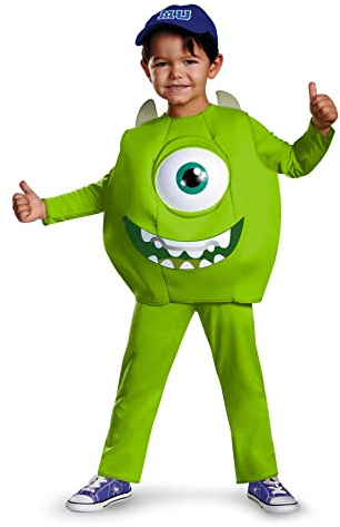 Disney Pixar Monsters University Mike Toddler Deluxe Costume, Medium/3T-4T