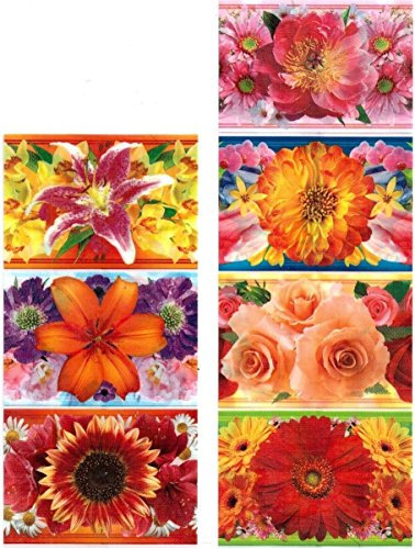 Ukrainisches Kunsthandwerk Ostereier Schrumpffolie. Blumen Orange. Nr.27 reicht für 7 Eier/Eier verzieren