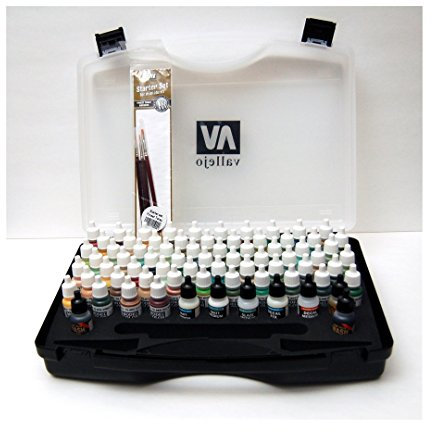 Acrylicos Vallejo Panzer Ace Range Box Set with Carry Case